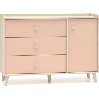 Komoda Komoda kombinovaná písková/růžová MEVEL 05