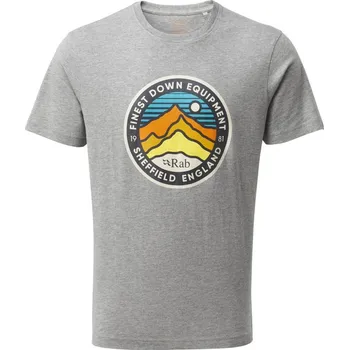 Bavlněné triko Rab Stance Peaks Barva: Grey Marl, Velikost: XL