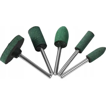 Vrták Brousicí fréza gumová 5 ks, stopka 3 mm