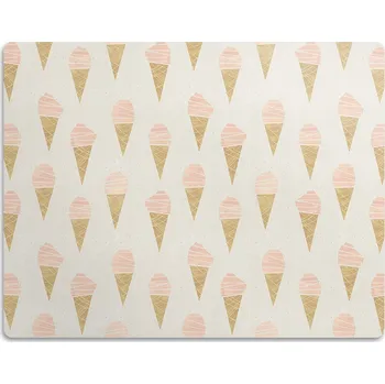 Miska pro psa Ochranná podložka pod misky pro psa - Růžová zmrzlina, 90x60 cm