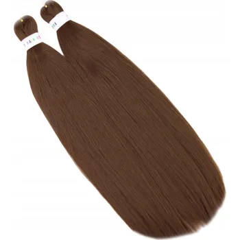 Syntetické vlasové pásy hnědé Althair