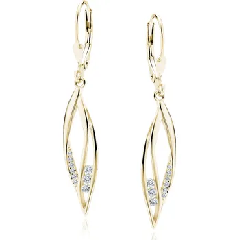 Náušnice Olivie Svatební stříbrné náušnice GOLD 9427 Ag 925; ≤2,5 g.