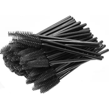 Péče o řasy a obočí Kartáčky Na Jedno Použití Klasické Černé Na Make-up Řas a Obočí x 50 Kusů