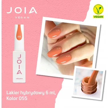 Lak na nehty Hybridní lak na nehty jaro 2024 JOIA Vegan 139 Oranžová 6 ml