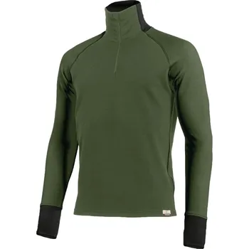 Pánská mikina LEO pánská merino mikina - Zelená 6290 / L / Zelená