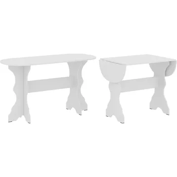 Jídelní stůl Slevadoma Jídelní stůl SR-02 rozkládací Barva: Bílá