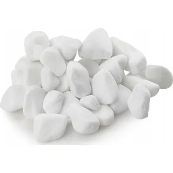 Dekorace do akvária Kámen do akvária Oblázky Sněhobílé 5 kg 4-8 cm