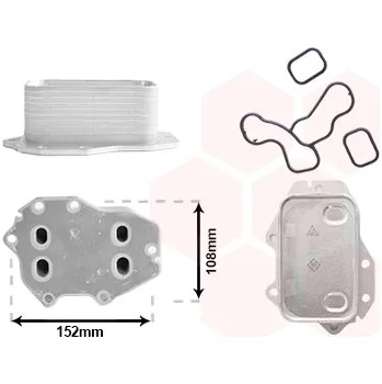 Chladič motoru Olejový chladič, motorový olej VAN WEZEL 06013773