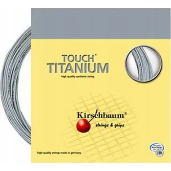 Struna na výplet tenisové rakety TENISOVÝ VÝPLET KIRSCHBAUM TOUCH TITANIUM 1,3 mm 12 M