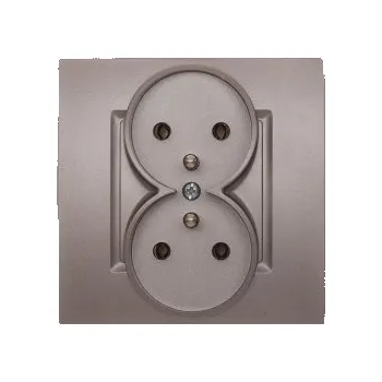 Elektrická zásuvka Elektrická Zásuvka zásuvka nástěnná Polmark stříbrná