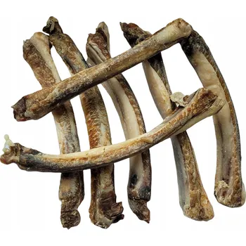 Pamlsek pro psa Žebrová kost SUŠENÁ 7ks 100% přírodní