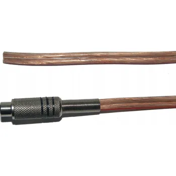 Audio kabel Reproduktorový kabel RCA / 0, kabel 2x2,5mm, transparentní měď (Cu), 6m