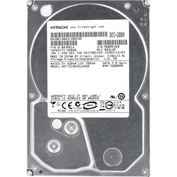 Interní pevný disk HITACHI 640GB 7.2K SATA II 3.5" HDD (Pevný disk) HDT721064SLA360