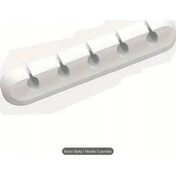 kabelová chránička Organizér kabelů a vodičů, 5 vstupů, bílý, 1 ks