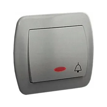 vypínač Jednopólový vypínač pod omítku Kontakt-simon stříbrný AD1L/26