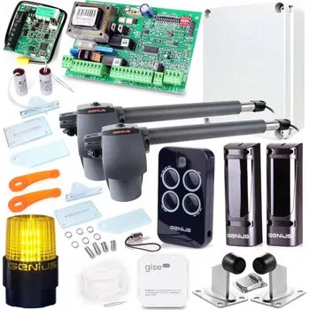 Pohon brány Pohon pro křídlové brány Genius zestaw_G-Bat_400_4_Piloty 280 W