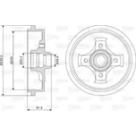 Brzdový buben VALEO 237049