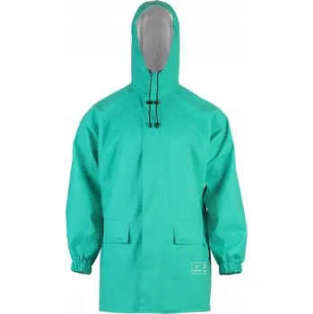 Moto oblečení Chemicky odolná bunda Plavitex Chemo 420 Zelená Velikost 56/XL