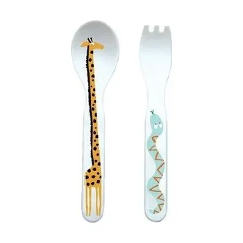 dětská jídelní sada Zestaw sztućców dla dziecka 2el Sawanna