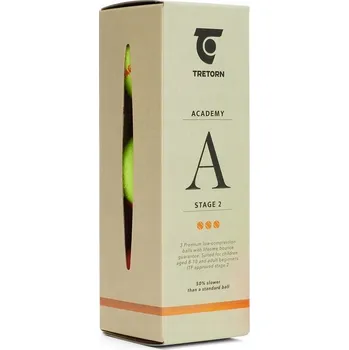 Tenisový míč TENISOVÉ MÍČKY TRETORN ACADEMY 3 KS ORANŽOVÉ 3T525 473625