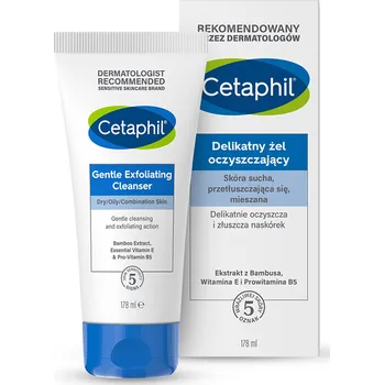 Čistící gel Cetaphil jemný čisticí gel na obličej s peelingem, 178 ml