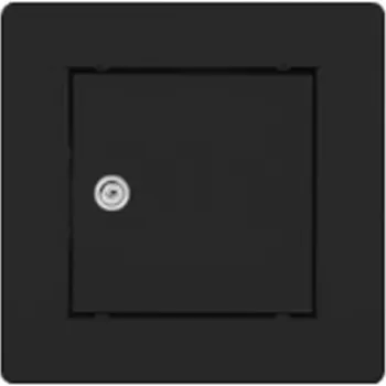 Obraz REVÍZNÍ DVÍŘKA KOVOVÁ ČERNÁ 15x15 NA ZÁMEK