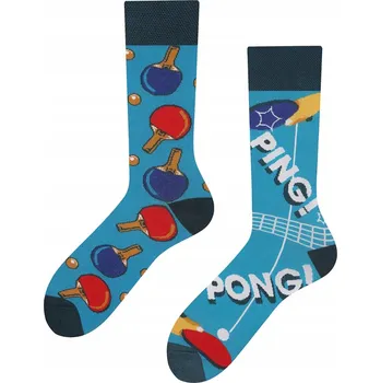 Pánské ponožky ToDo Ponožky Ping Pong, Paletki, Piłeczki, Tenis Stołowy, vícebarevná velikost 35-38