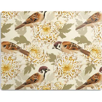 Miska pro psa Podložka pod misku pro psa kočku Zvířata ptáci 90x60