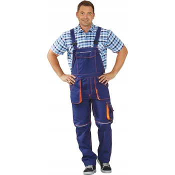 Pracovní obuv Pracovní zahradnické kalhoty s laclem PLANAM Basalt Neon r106