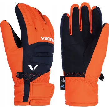 Rukavice Dětské lyžařské rukavice VIKING Flinx oranžové, velikost 5