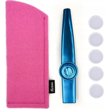 Pouzdro na mobilní telefon Modré KAZOO + růžové POUZDRO + MEMBRÁNY + NÁVOD