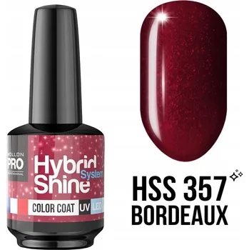 Přípravek na nehty 357. Bordeaux - Hybridní lak Hybrid Shine System - Color UV/LED - Mollo