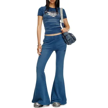 Dámské kalhoty KALHOTY DIESEL P-BEL TROUSERS BLUE