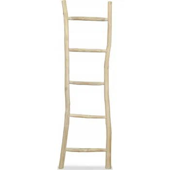 Věšák Žebříkový věšák na ručníky, 5 příček, tečyna, 45 x 150 cm
