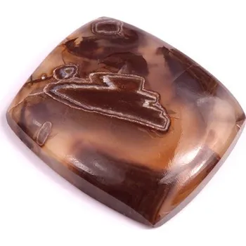 Přírodní kámen Kabošon Stick Agate č.3794 (25x22x5mm)