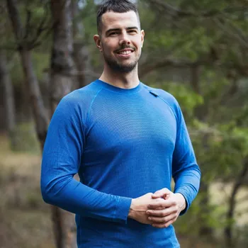 Pánské tričko Modré pánské termo tričko z modalového vlákna Velikost: L
