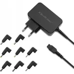 Univerzální síťový adaptér Qoltec pro notebook, 30W, 8 konektorů