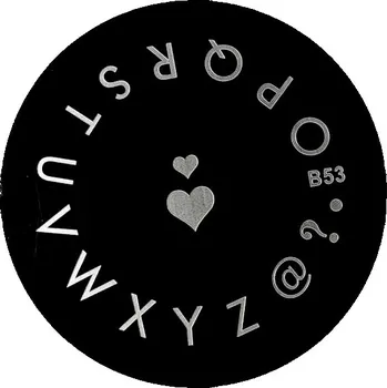 ŠABLONA S VZORY PRO RAZÍTKA NA NEHTY XS B 53