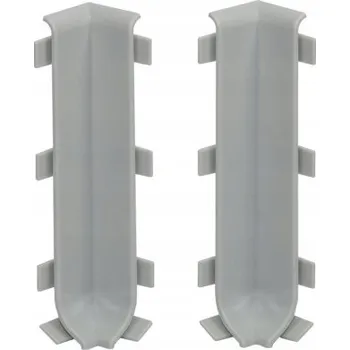 Podlahová lišta Vnitřní roh Cezar PVC 1 x 80 délka 1 cm šedý