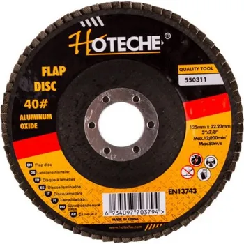 Brusný kotouč Kotúč brúsny lamelový 125 mm P40 HOTECHE (550311)