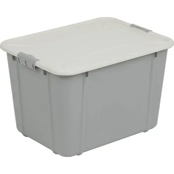 Úložný box Box úložný světle šedý 30 l VELUR
