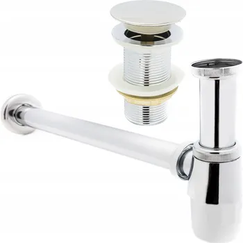 Sifon UMYVADLOVÝ SIFON + ZÁTKA KLIK-KLAK BEZ PŘEPADU