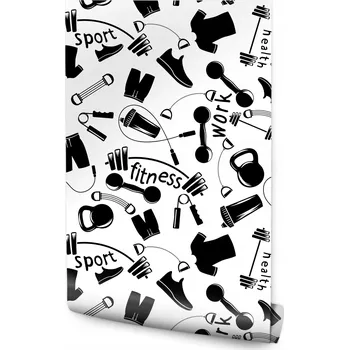 Fototapeta Tapeta pro teenagery TRÉNINK Posilovna Fitness Dekorace