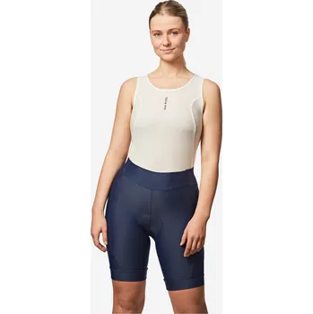 Cyklistické kalhoty VAN RYSEL Dámské letní cyklistické kraťasy Discover L MODRÁ