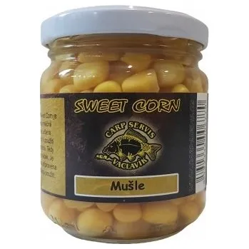 Návnadová surovina VACLAVIK KUKUŘICE V NÁLEVU MUŠLE 212ml