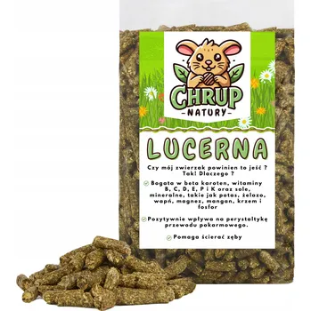 Krmivo pro hlodavce Vojtěška Granulát 250g pro Hlodavce, Králíky a Koně - 100% Přírodní