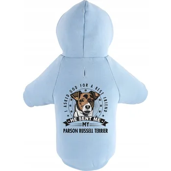Obleček pro psa Mikina pro psa Parson Russell Terrier MODRÁ M