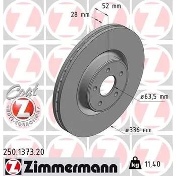 Brzdový kotouč Brzdový kotouč ZIMMERMANN 250.1373.20