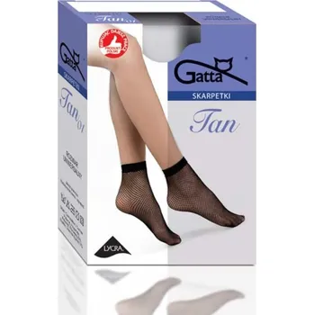 Dámské punčochy Dámské síťované ponožky Gatta Tan nr 1 kabaretka golden/odd.béžová Univerzální