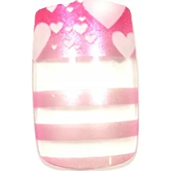 TIPSY UMĚLÉ NEHTY MANIKÚRA VZORY LASEROVÝ EFEKT 10 Ks + LEPIDLO DÁREK